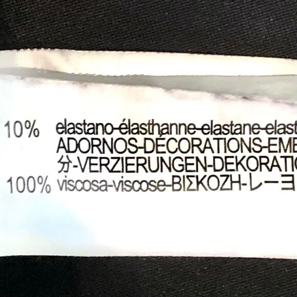 Zara Faux Suede Open Front  Jacket with Beaded Fringe in Dark Black Women’s M - Picture 8 of 12